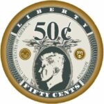 ANIMAZING ŻETON LIBERTY CERAMIKA NOMINAŁ 0,50$