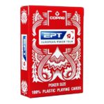 CARTAMUNDI Karty Copag EPT Jumbo Index Poker Size 100% Plastic kolor czerwony