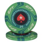 Evergreen Żeton do pokera EPT Nominał 25 Ceramika