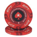 Evergreen Żeton do pokera EPT Nominał 5 Ceramika