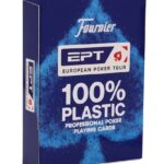 THE U.S. PLAYING CARD CO. Karty Fournier EPT Jumbo Index 100% Plastic kolor niebieski