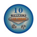 EVERGREEN Żeton do pokera LAS VEGAS Ceramika Nominał 10