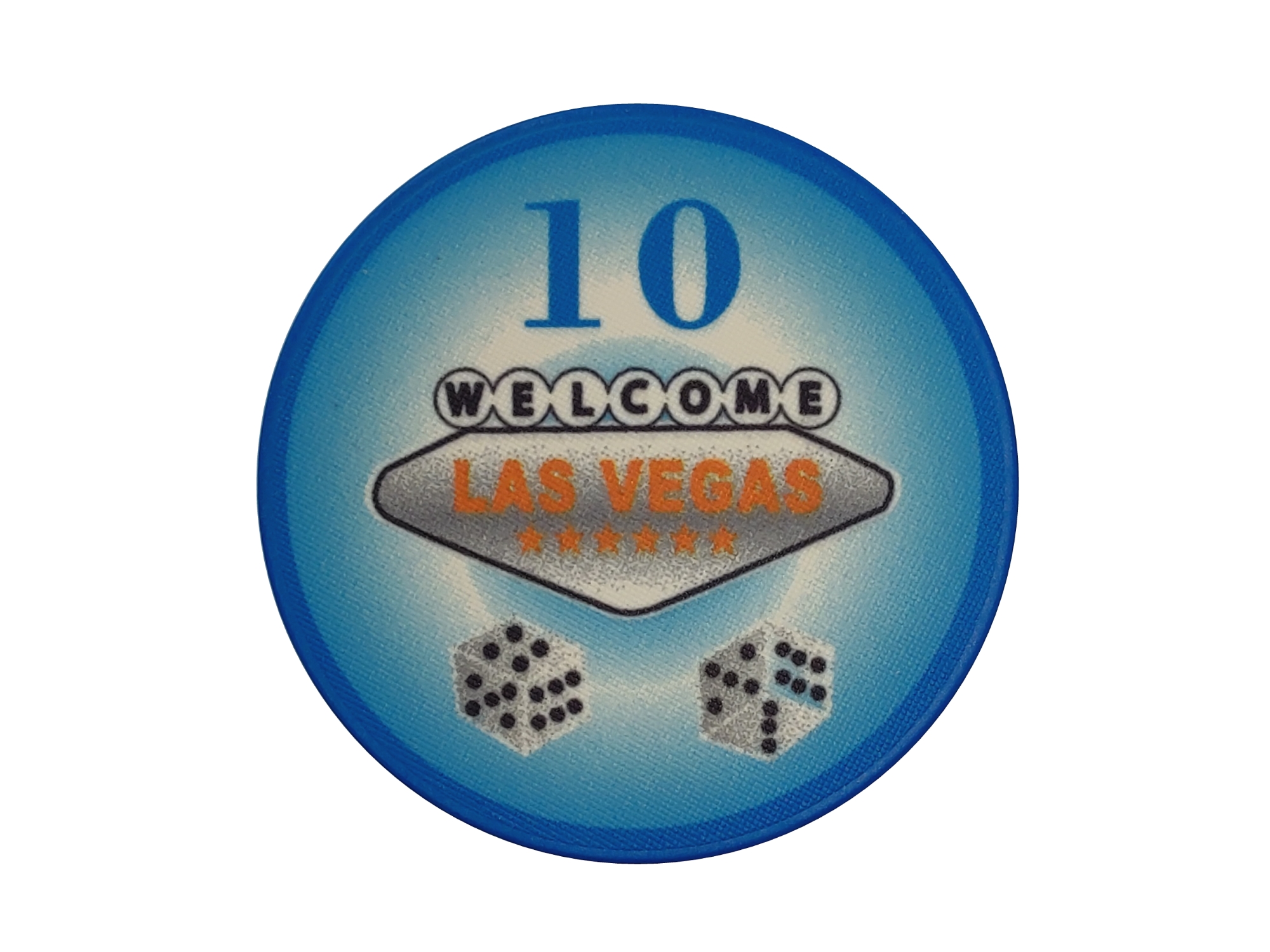 Las-Vegas_10-Ceramika.jpg EVERGREEN Żeton do pokera LAS VEGAS Ceramika Nominał 10 - Image 1