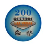 EVERGREEN Żeton do pokera LAS VEGAS Ceramika Nominał 200