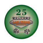 EVERGREEN Żeton do pokera LAS VEGAS Ceramika Nominał 25