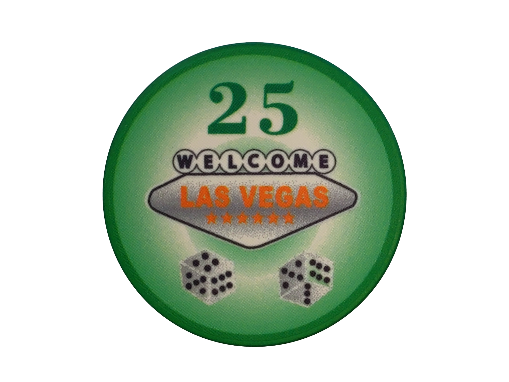 Las-Vegas_25-Ceramika.jpg EVERGREEN Żeton do pokera LAS VEGAS Ceramika Nominał 25 - Image 1