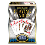 MERCHANT Karty do pokera Jumbo Index Premium Quality 100% Plastic kolor niebieski