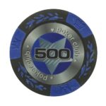 Evergreen Żeton Poker Club Chip Nominał 500 Kolor niebieski