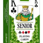 TREFL Karty do brydża Senior 55 kart kolor zielony