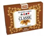 TREFL Karty do brydża Classic 2x55 brązowe pudełko