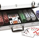 MERCHANT Zestaw 300 żetonów do pokera DICE w aluminiowej walizce