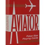 THE U.S. PLAYING CARD CO. Karty Aviator Poker No. 914 Standard Index kolor czerwony