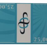 SUN-FLY PLAKIETA BOLD CLASS CERAMIKA NOMINAŁ 25000 DOLARÓW