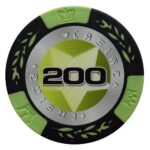 Mona Żeton Casino Poker Chip nominał 200 kolor seledynowy