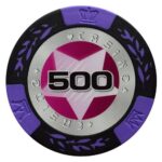 Mona Żeton Casino Poker Chip nominał 500 kolor fioletowy