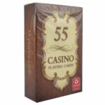 CARTAMUNDI Karty Casino 55 Bridge Size 4 Standard Index kolor brązowy
