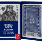 CARTAMUNDI BRIDGE POKER RUMMY KARTY 55 BLUE