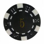 Mona Żeton Dice Nominał 5 Kolor czarny