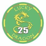 Sun Fly Żeton Lucky Dragon ceramika nominał 25
