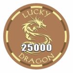 Sun Fly Żeton Lucky Dragon ceramika nominał 25.000
