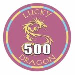 Sun Fly Żeton Lucky Dragon ceramika nominał 500