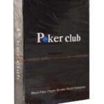 MONA Karty Poker Club Jumbo Index 100% Plastic kolor niebieski