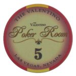 SUN-FLY Żeton Valentino Ceramika Nominał 5