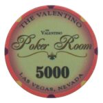 SUN-FLY Żeton Valentino Ceramika Nominał 5.000