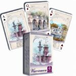 Karty do gry Warszawa Akwarele talia 55l.