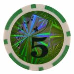 Animazing Żeton laserowy nominał 5 kolor zielony